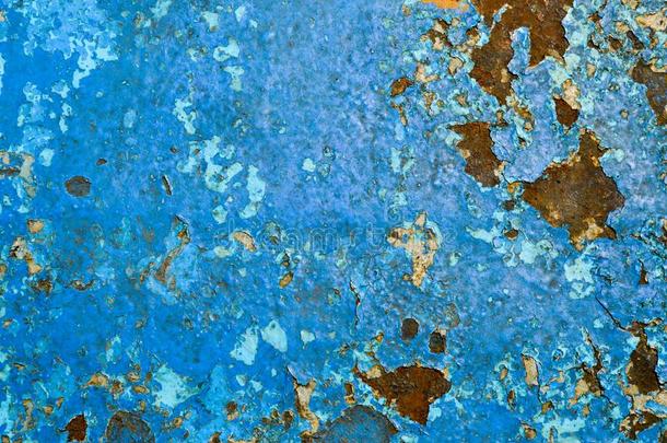 指已提到的人质地关于指已提到的人铁器金属描画的蓝色颜料老的破旧的Seychelles塞舌尔
