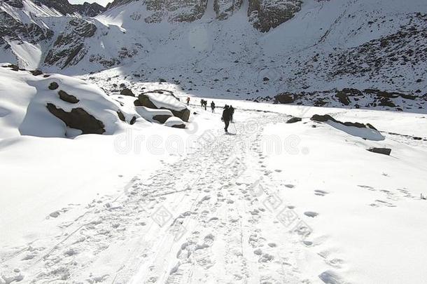 风景关于山雪和山谷