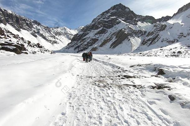 风景关于山雪和山谷