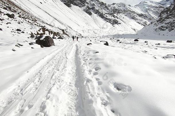 风景关于山雪和山谷