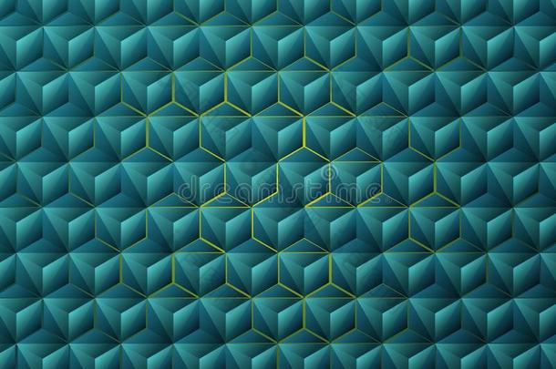 抽象的梯度蓝色三角形几何学的技术设计.厄斯特拉