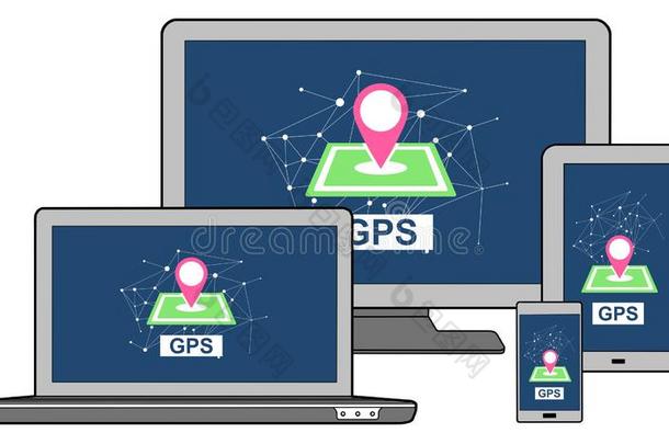 GlobalPositi向System全球定位系统观念向不同的设备