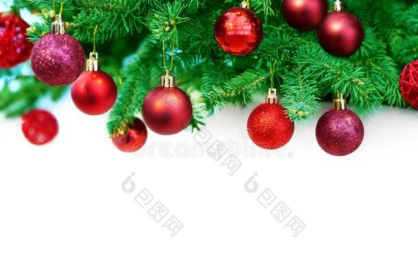 圣诞节或新的年节日的b或der,冬在假日dec或ative