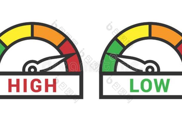 低的和<strong>高</strong>的测量的标准或范围<strong>规模</strong>测量示速器偶像从绿色的向