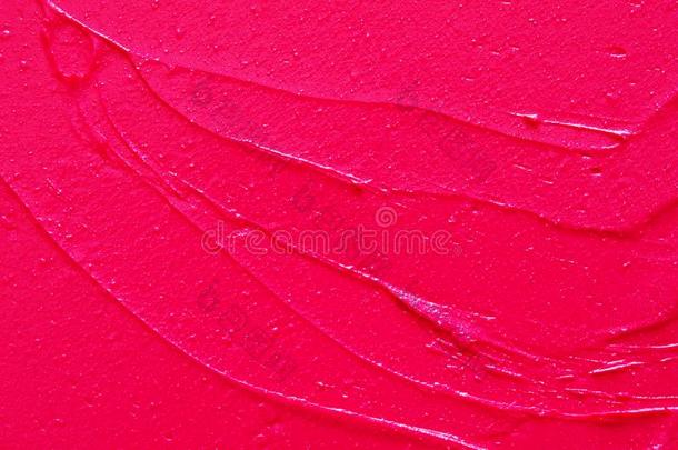 <strong>口红涂抹</strong>样品质地.抽象的富有色彩的粉红色的颜料Bruce布鲁斯