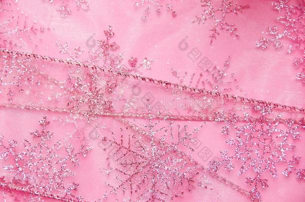抽象的织地粗糙的背景关于粉红色的网带和闪烁埃尔维阵风