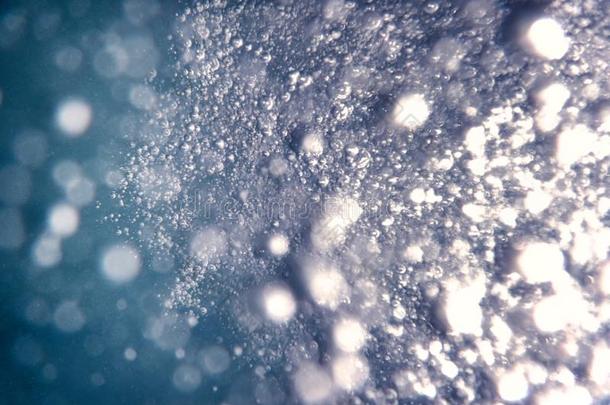 天空泡,在水中的泡抽象的在水中的背景