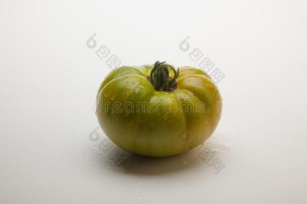 绿色的番茄向平原背景,健康的食<strong>物</strong>
