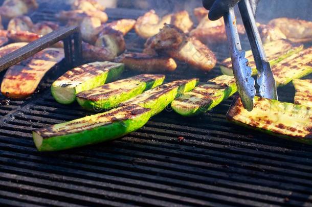 烹饪术夏季产南瓜之一种向指已提到的人烧烤