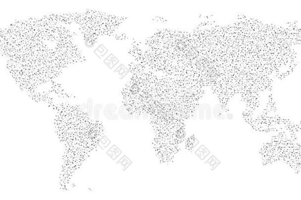 有点的世界地图为大的资料形象