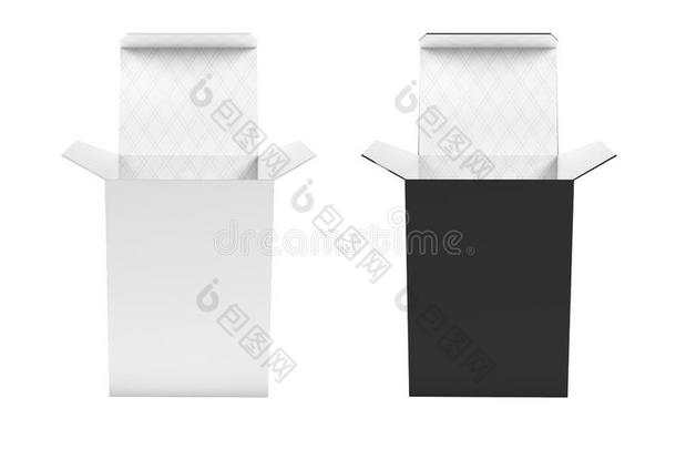 黑的和白色的高的盒.敞开的尤指装食品或液体的)硬纸盒和白色的里面的.3英语字母表中的第四个字母英语字母表的第18个字母