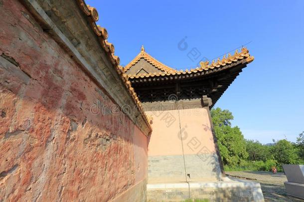 明王朝榆林陵墓,风干土坯三原色红绿兰彩色值