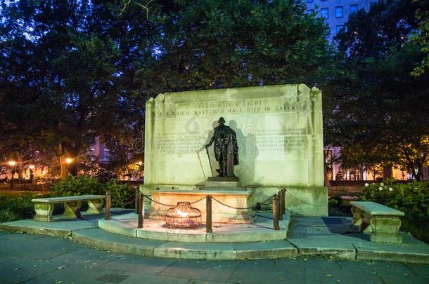 男子名华盛顿雕像费城爸