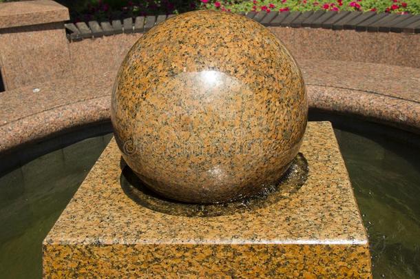 无摩擦大理石球,石头球人造喷泉或不固定的球