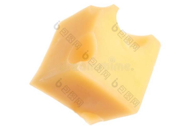 立方形关于美味的奶酪隔离的