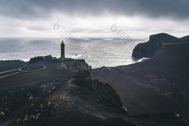 看法越过capelinhos公司火山,灯塔关于上侧桥dosage剂量capelinhos公司