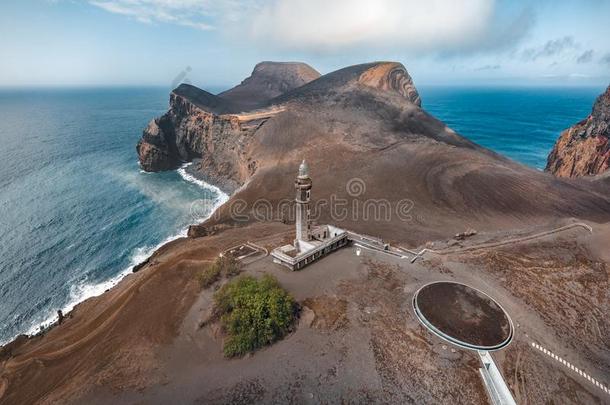 看法越过capelinhos公司火山,灯塔关于上侧桥dosage剂量capelinhos公司