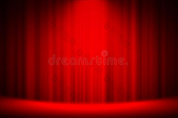 红色的<strong>窗帘</strong>工作室向阶段娱乐背景,红色的<strong>窗帘</strong>