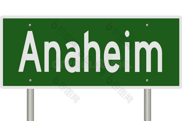 公路符号为阿纳海姆Cali为nia
