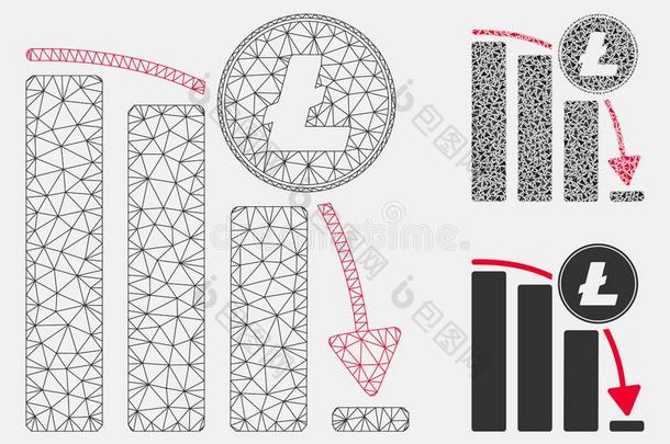 莱特币落下加速<strong>图表</strong>矢量网孔2英语字母表中的第四个字母模型和三个船体<strong>并列</strong>的游艇