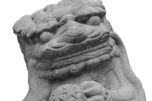 狮子大理石面容,中国人狮子,石头雕刻雕刻,指已提到的人symbol符号