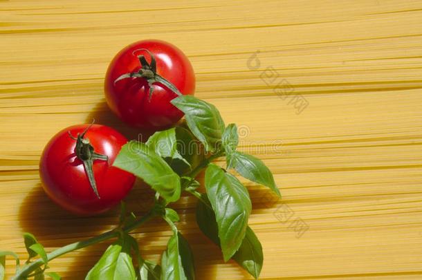 美味的番茄,斯巴盖蒂斯和罗勒属植物