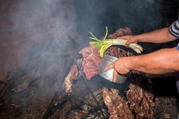 传统的烤的肉