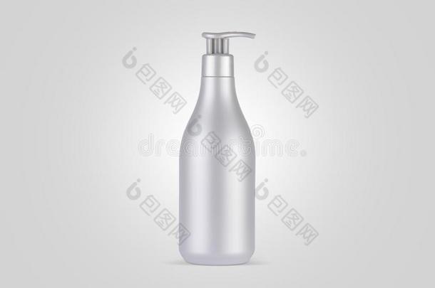 化妆品产品为洗发剂.洗发剂瓶子和泵.