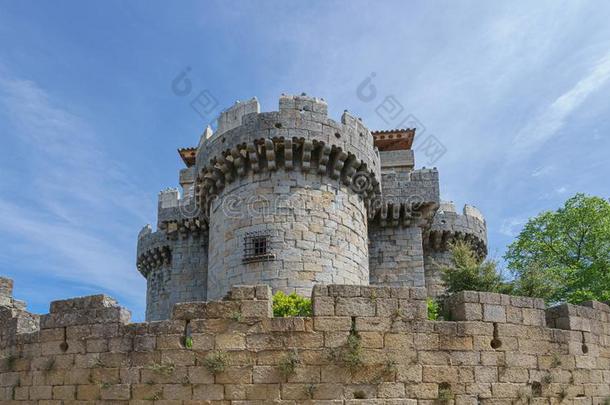 <strong>百香</strong>果类的植物中古的老的城堡采用埃斯特雷马杜拉,Spa采用.