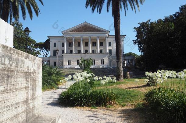 <strong>新古典</strong>主义的宫关于别墅托洛尼亚采用罗马,意大利