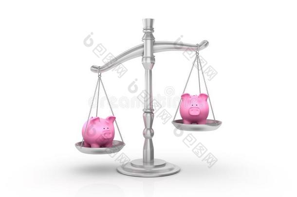 法律的重量规模和小猪银行