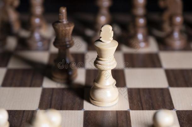 棋游戏.白色的和黑的一件是战斗的为胜利.指已提到的人