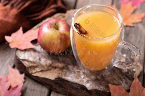 玻璃杯子关于苹果苹果汁