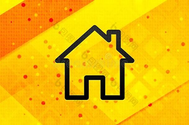 家偶像抽象的数字的横幅黄色的背景