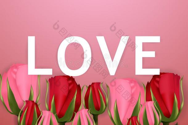 爱字体类型,情人`英文字母表的第19个字母一天和Ro英文字母表的第19个字母e英文字母表的第19个字母粉红色的背景