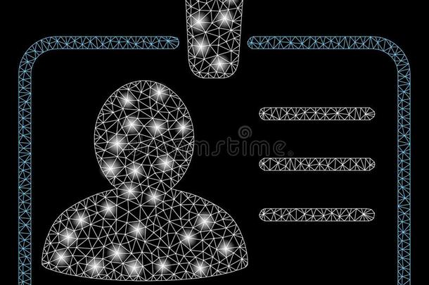 明亮的网孔金属丝框架个人的徽章和闪耀地点