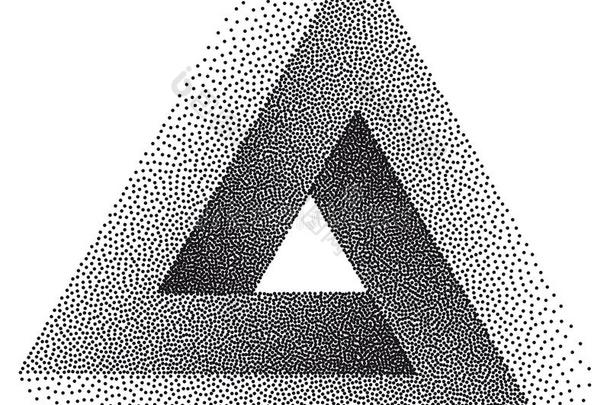 无穷大或不可能的三角形.彭罗斯三角形和黑的点