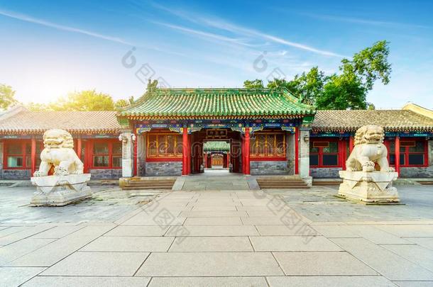 北京庭院采用指已提到的人Q采用g王朝
