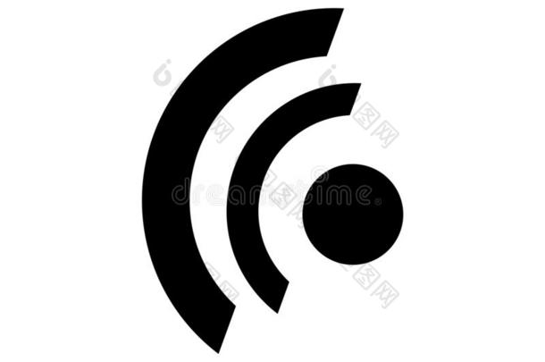 WirelessFidelity基于IEEE802.11b标准的无线局域<strong>网信</strong>号偶像隔离的向白色的背景