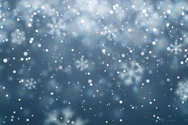 圣诞节雪.落<strong>下雪</strong>flakes向黑暗的背景.<strong>下雪</strong>.