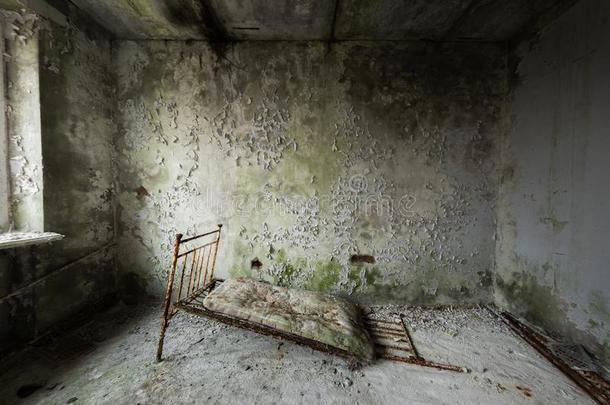 无人居住的医院房间采用普利皮亚特,切尔诺贝利Excusion地带2019
