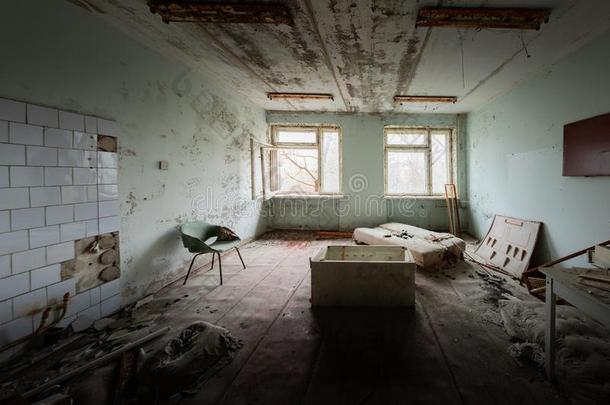无人居住的医院房间采用普利皮亚特,切尔诺贝利执行地带2019