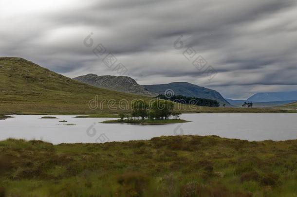 湖Droma-加尔夫,<strong>西风</strong>粗糙带鳞状的表面,高原地区,苏格兰