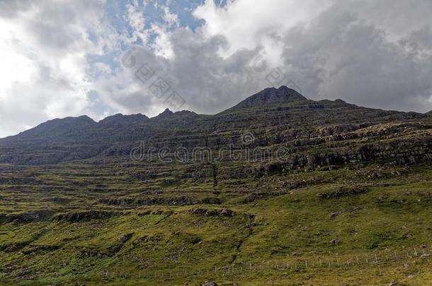 托里登小山-<strong>西风</strong>粗糙带鳞状的表面,指已提到的人高原地区,苏格兰