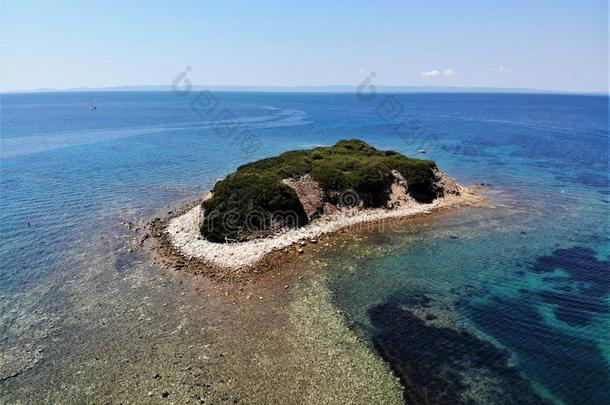 小的岛向海狸海滩采用尼基蒂,爱琴海(地中海的一部分海,希腊,killedbyhostileaction在对敌作战中牺牲