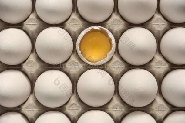 许多完整无缺的卵和num.一破碎的<strong>鸡蛋</strong>壳和看得见的<strong>鸡蛋</strong>蛋黄,