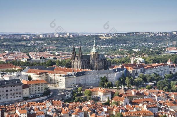 布拉格城堡和圣人般的人想飞的钢琴少年总教堂,捷克人共和国
