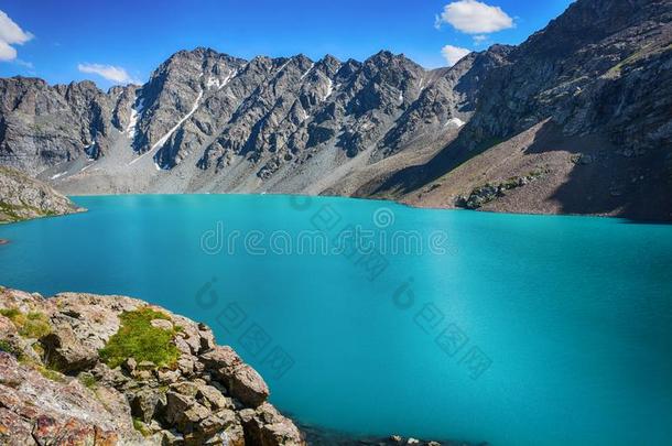 极好的山风景湖,高地的,山峰,<strong>美好世界</strong>