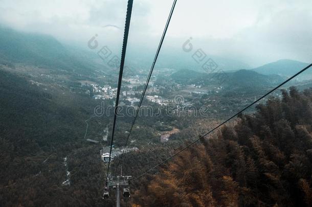 缆绳cablerelaystati向s电缆继电器站向明月山,江西,中国