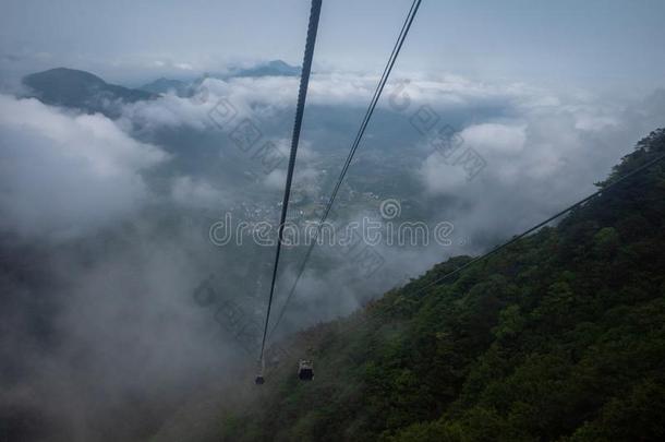 缆绳cablerelaystati向s电缆继电器站向明月山,江西,中国